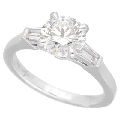 Pre-owned Graff Promise Round Diamond 1.13ct H-vs1-3ex Platinum Ring Us 3 1/2 In Multi