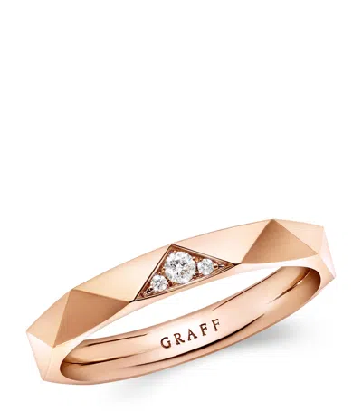 Graff Rose Gold And Diamond Laurence  Signature Ring