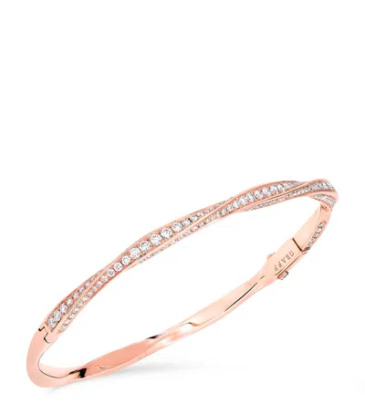 Graff Rose Gold And Diamond Spiral Bracelet