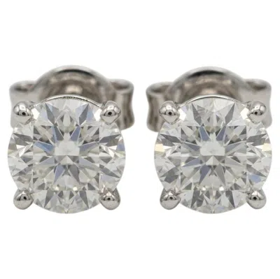 Pre-owned Graff Round Brilliant Diamond Stud Earrings In Multiple