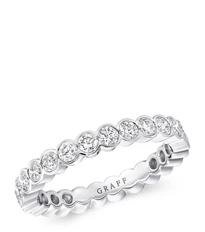 Graff White Gold And Diamond Classic Eternity Ring In Gray