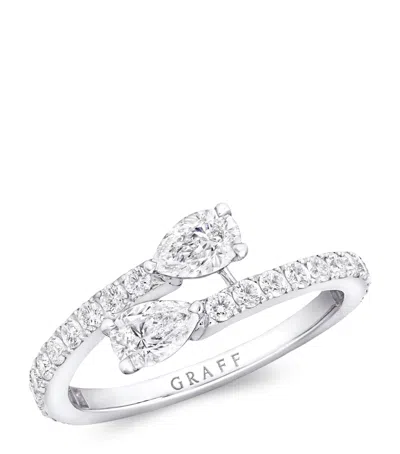 Graff White Gold And Diamond Duet Ring In Metallic