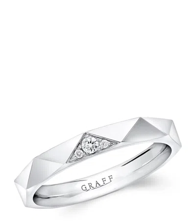 Graff White Gold And Diamond Laurence  Signature Ring In Metallic