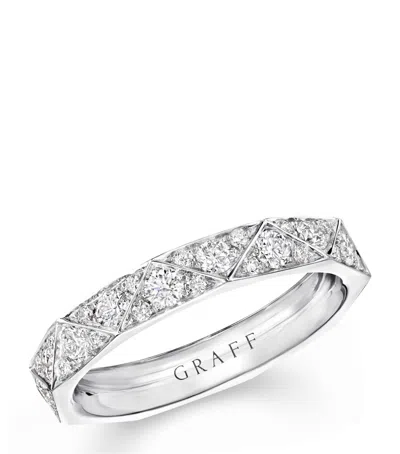 Graff White Gold And Diamond Lg Signature Ring In Metallic