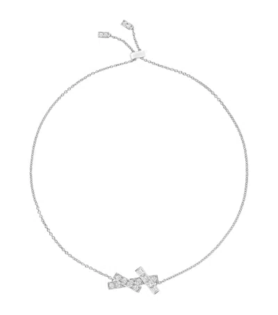 Graff White Gold And Diamond Threads Bracelet In Metallic