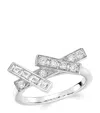 Graff White Gold And Diamond Threads Ring In White