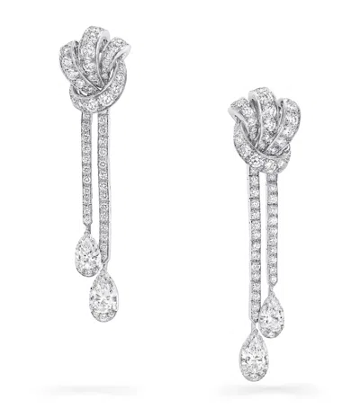 Graff White Gold And Diamond Tilda's Bow Earrings