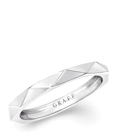 Graff White Gold Laurence  Signature Band In Metallic