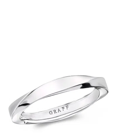 Graff White Gold Spiral Ring