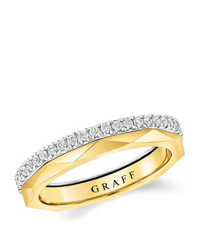 Graff Yellow Gold And Diamond Laurence  Signature Ring In Metallic