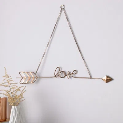 Graham & Brown Love Story Wall Décor In Rose Gold