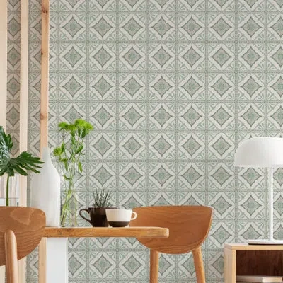 Graham & Brown Transform Large Tile Peel & Stick Wallpaper In Mono