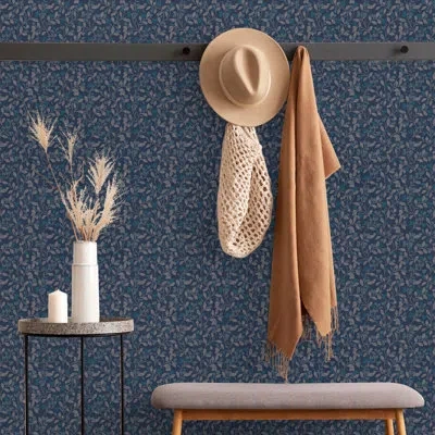 Graham & Brown Transform Snowbelle Peel & Stick Wallpaper In Blue