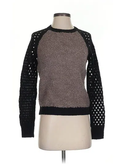 Pre-owned Graham & Spencer Wool Pullover Sweater In Black