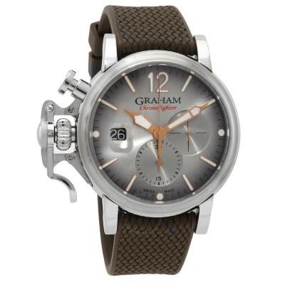 Graham Chronofighter Grand Vintage Chronograph Automatic Silver Dial Unisex Watch 2cvds.s02a In Gold Tone / Green / Silver