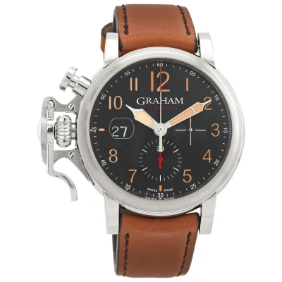 Graham Chronograph Automatic Black Dial Men's Watch 2cvds.b36a In Black / Brown