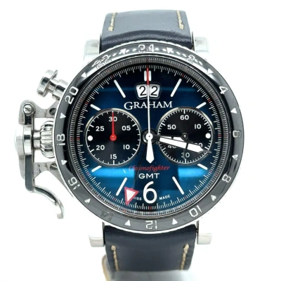 Graham Chronofighter Gmt Chronograph Automatic Blue Dial Men's Watch 2cvbc.u02a.l129s