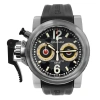 GRAHAM PRE-OWNED GRAHAM CHRONOFIGHTER OVERSIZE OVERLORD CHRONOGRAPH AUTOMATIC BLACK DIAL MEN'S WATCH 125638