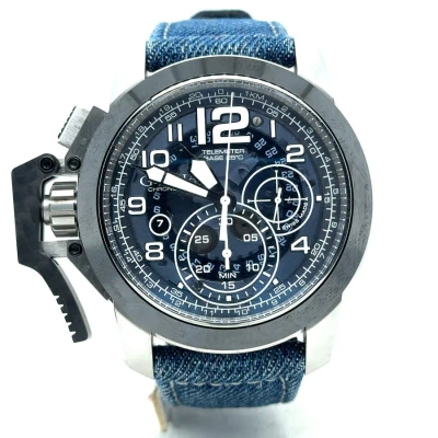 Graham Chronofighter Oversized Chronograph Automatic Blue Dial Men's Watch 2ccac.u04a.t33b