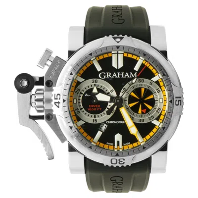 Pre-owned Graham Stainless Steel Chronofighter Oversize Dive Turbo 47mm In Multi