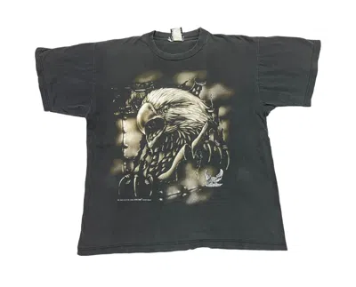 Pre-owned Grailed 1990s Harley Davidson Inspired Flybeans Overprint Shirt