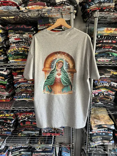 Pre-owned Grailed 2000s Virgin Mary Virgen De Guadalupe Religion Jesus Pocket In Gray