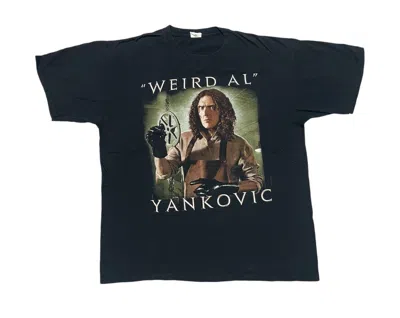 Pre-owned Grailed 2011 Weird Al Yankovic Anvil Men Short Sleeve Black Tshirt (size Xl)
