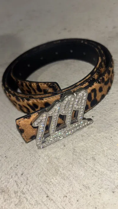 Pre-owned Grailed Bazo 1199 Cheetah Belt In Multi