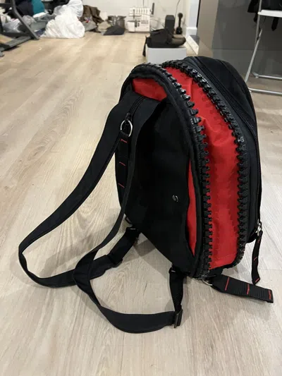 Pre-owned Grailed Big Zipper Backpack/side Bag In Multi
