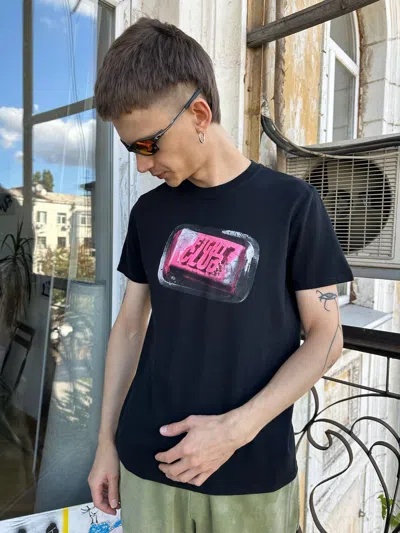Pre-owned Grailed Fight Club Movie Promo T Shirt In Black