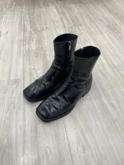 Pre-owned Grailed Humant Chelsea Boots Leather In Black
