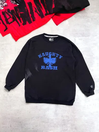 Pre-owned Grailed Naughty Bash Skate Sweatshirt Got Stains In Black