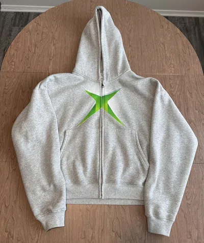Pre-owned Grailed No Feelings Xbox Zip Hoodie In Gray