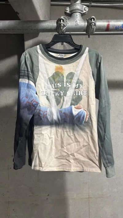 Pre-owned Grailed Rotborough “my Lucky Shirt” Longsleeve Trompe L'oeil In Multi