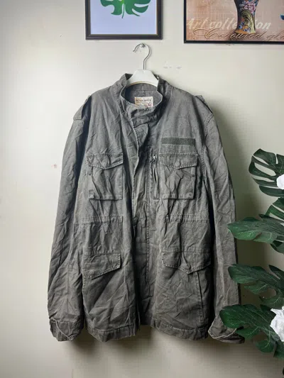 Pre-owned Grailed Rush Hour Military Style Jackets In Army Green