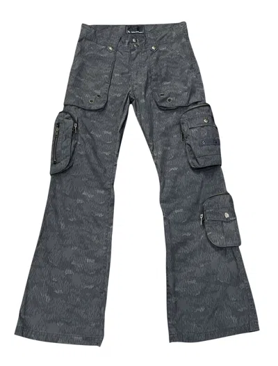 Pre-owned Grailed Urban Collection Camo Flare Multi-pocket Tech Pants In Gray