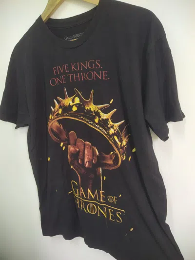 Pre-owned Grailed Vintage 2012 Game Of Thrones "five Kings One Throne" In Black