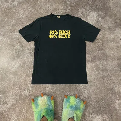 Pre-owned Grailed Vintage 90's Humor Tee “ Rich Sexy “ Buymystuff In Multi