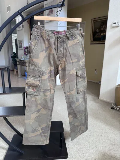 Pre-owned Grailed Vintage Camo Cargo Pants Cargo Multipocket Bondage Size M