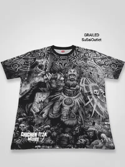 Pre-owned Grailed Vintage Chichen Itza Mexico Aztec/mayan Warrior In Black