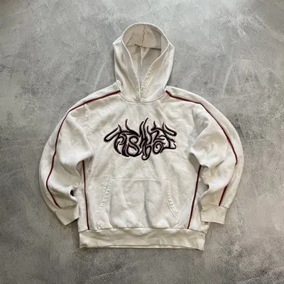 Pre-owned Grailed Vintage Fishbone Skateboard Hoodie In White