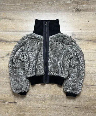 Pre-owned Grailed Vintage Full Mohair Fuzzy Faux Fur Fluffy Cropped Jacket Og In Brown