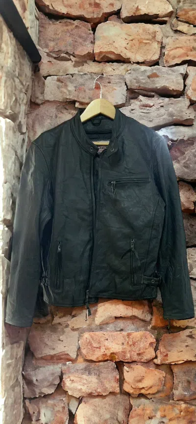 Pre-owned Grailed Vintage Motorcycles Leather Jacket In Black