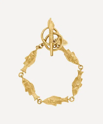 Grainne Morton 18ct Gold-plated Fish Bracelet