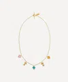 Grainne Morton 18ct Gold-plated Five Mushroom Charm Necklace