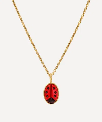 Grainne Morton 18ct Gold-plated Ladybird Pendant Necklace