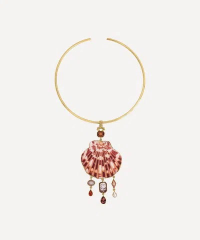 Grainne Morton 18ct Gold-plated Scallop Shell Torque Necklace