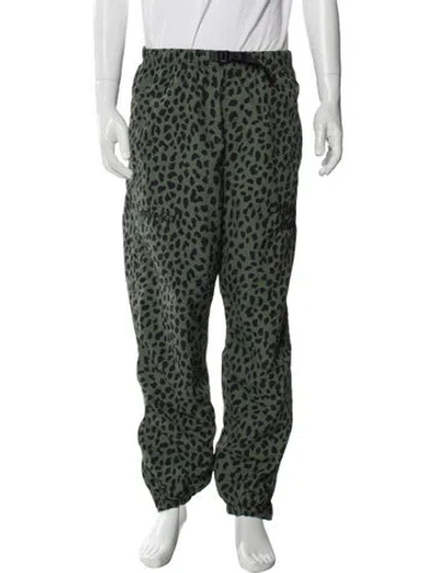 Pre-owned Gramicci Animal Print Joggers In Green