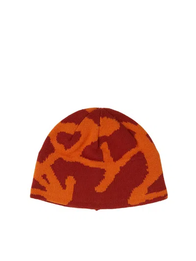 Gramicci Beanie Burly Runningman In Red