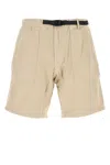 Gramicci Beige Cotton Ridge Bermuda Shorts In Uschino